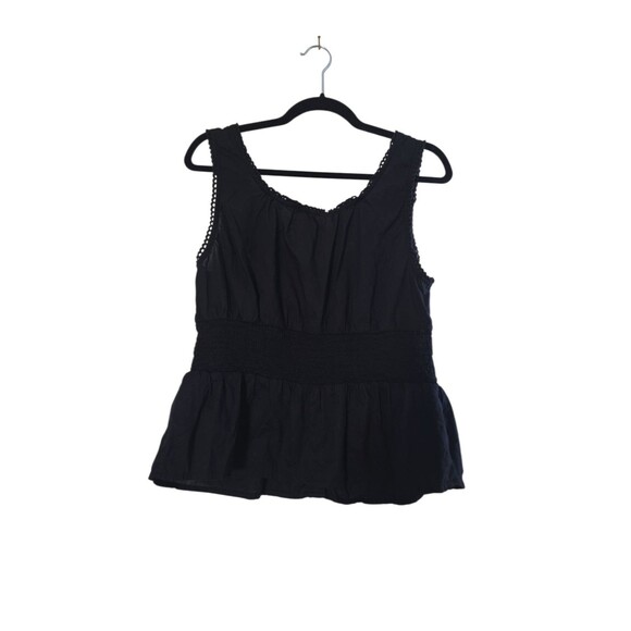 divided By H&M Women's Black Tank Top Button Up Size Large - Picture 2 of 3